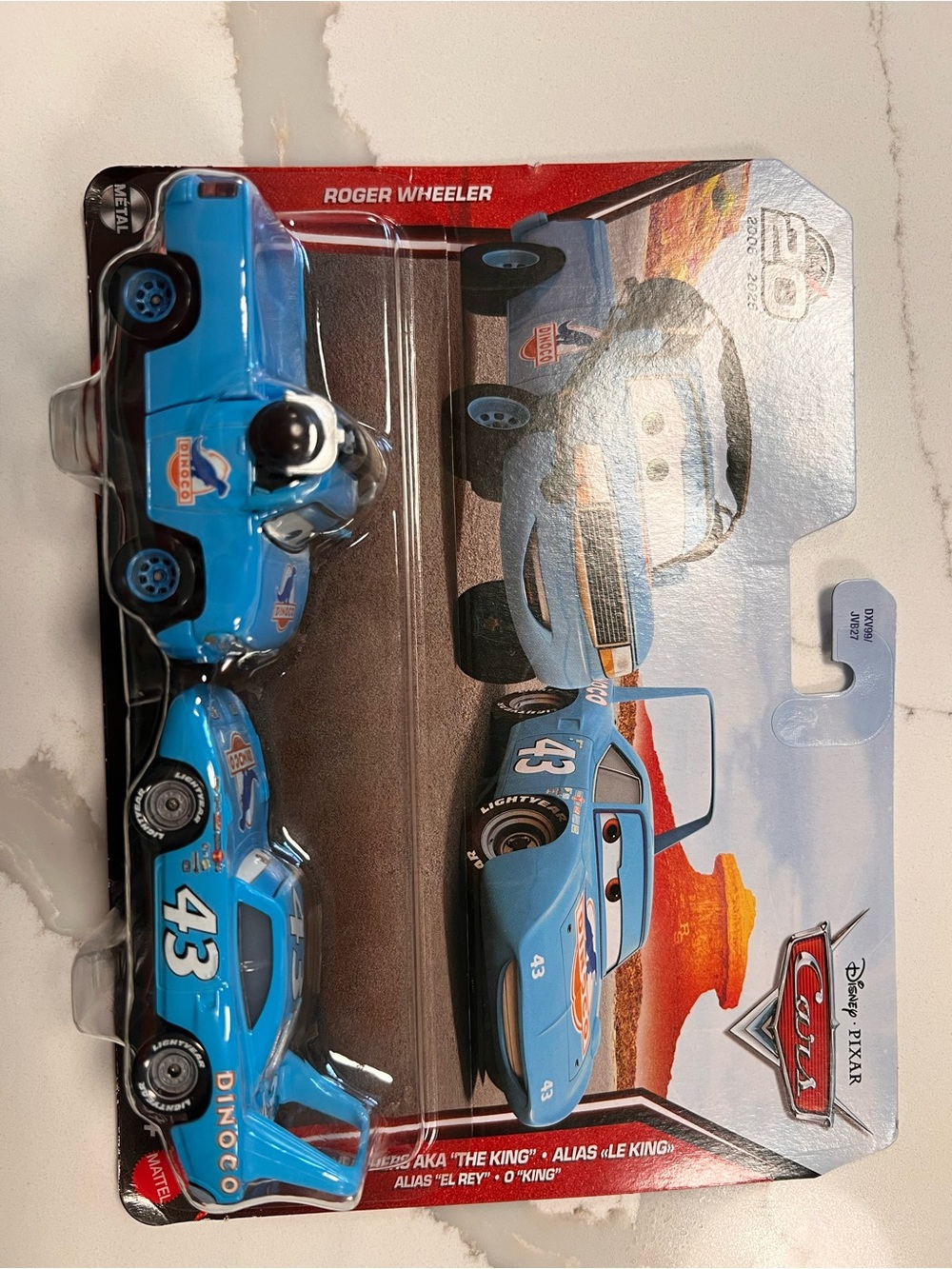 Mattel Cars Roger Wheeler Light Blue Die-Cast Vehicle Set